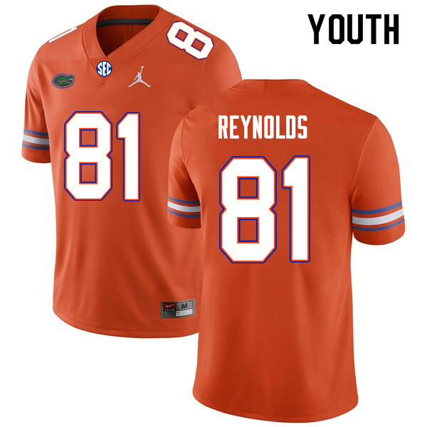 Youth #81 Daejon Reynolds Florida Gators College Football Jerseys Sale-Orange - Click Image to Close
